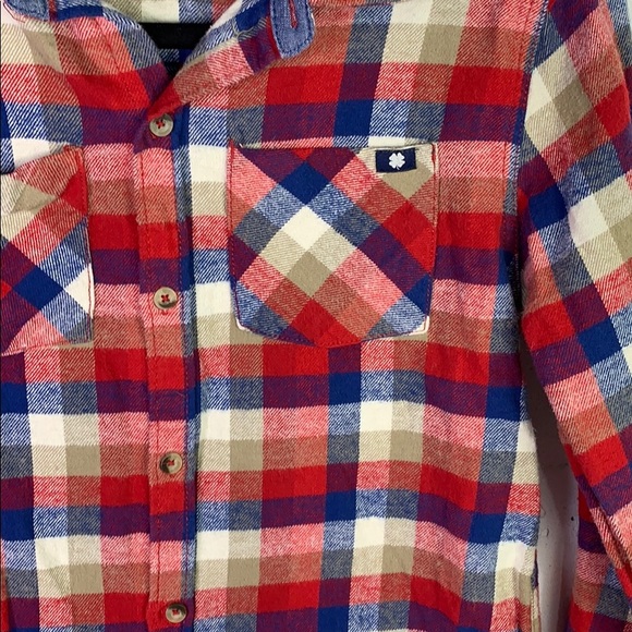 Lucky brand  🍀  boys flannel shirt - Picture 4 of 6